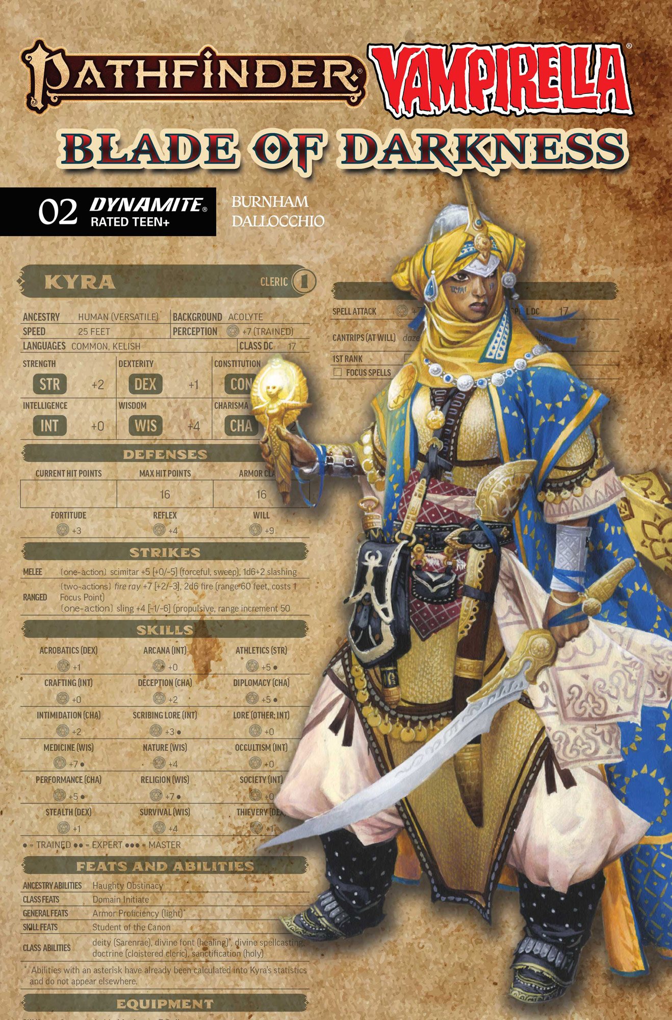 CHARACTER SHEET Variant