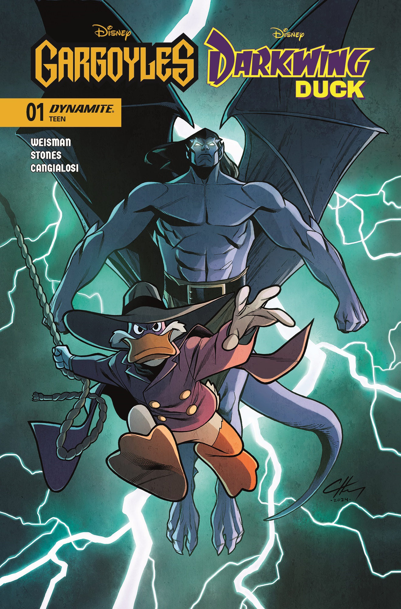 Gargoyles/Darkwing Duck #1 - Cover C by Clayton Henr