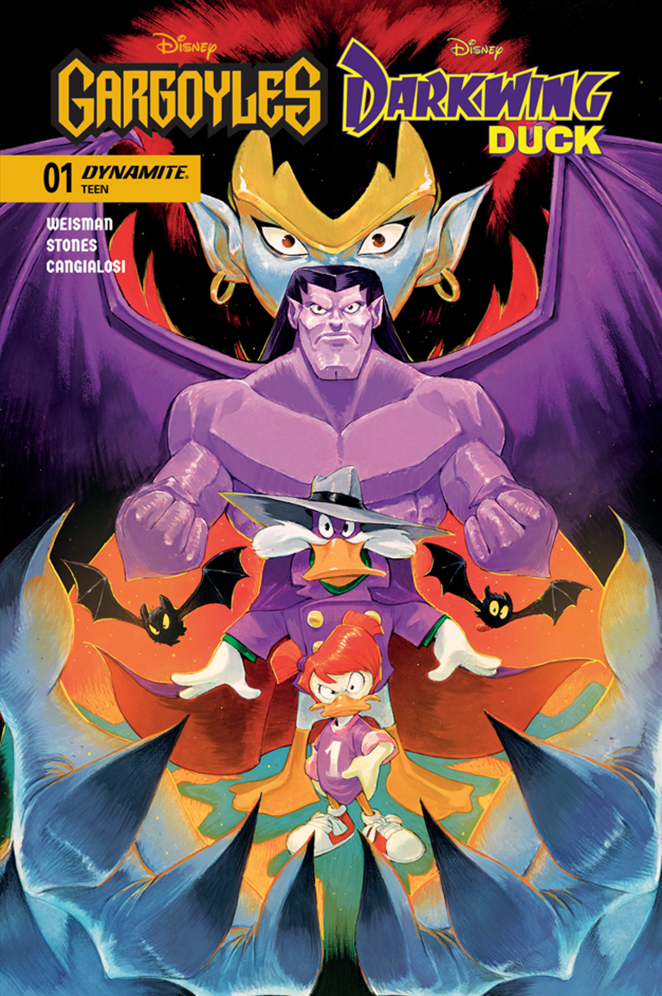 Gargoyles/Darkwing Duck #1 - Cover E by Ivan Bigarella