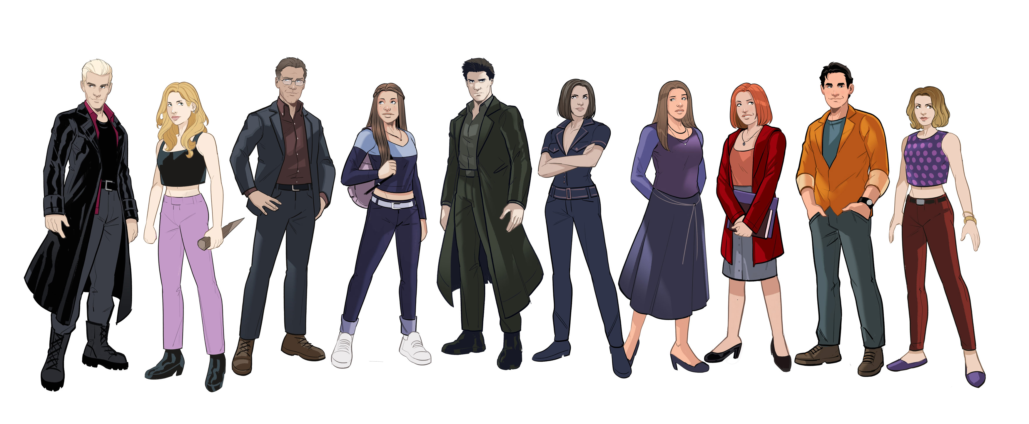 Buffy the Vampire Slayer #1 - Characters Lineup