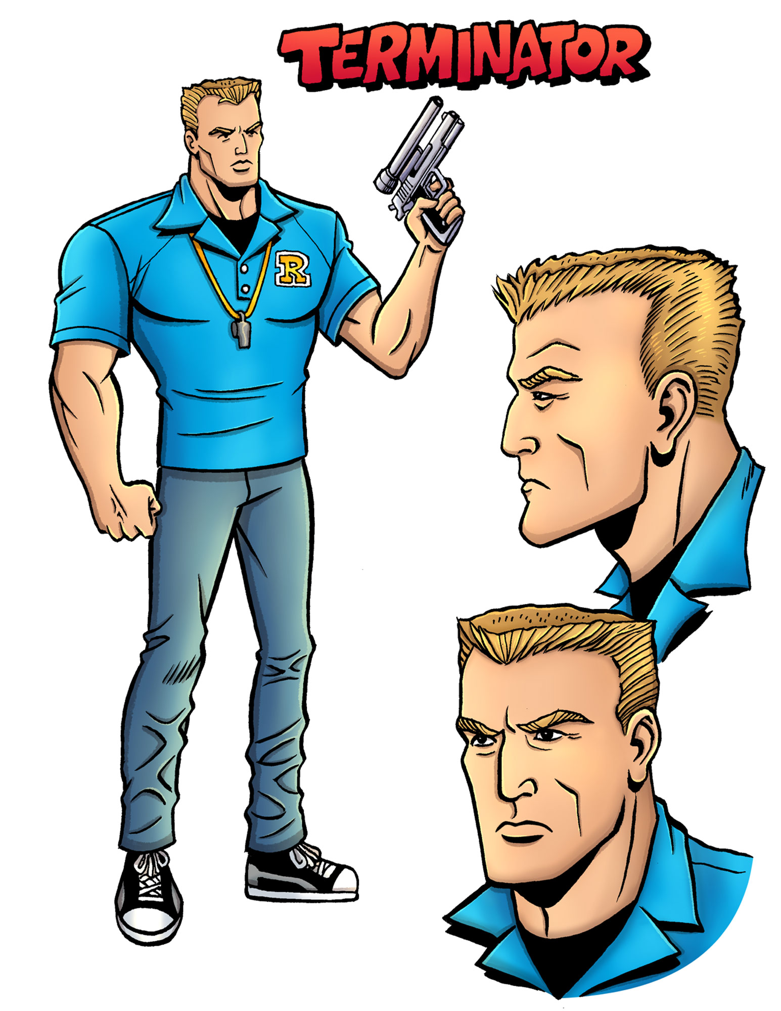 Archie vs. The Terminator #1 - Concept Artwork - The Terminator - Full Body