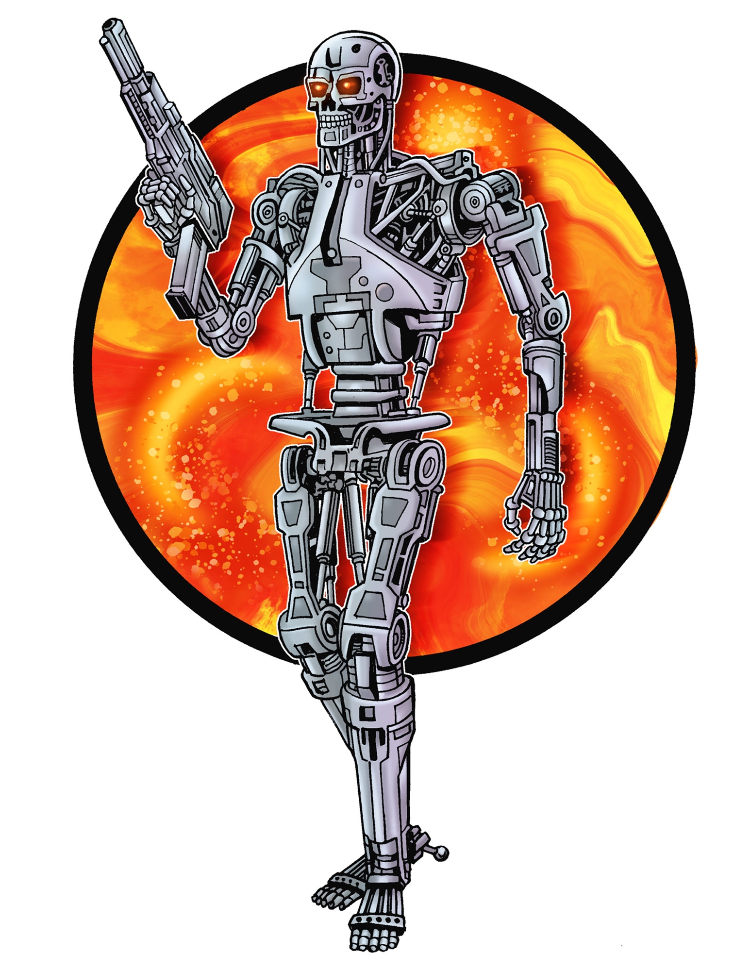 Archie vs. The Terminator #1 - Concept Artwork - The Terminator - Endoskeleton