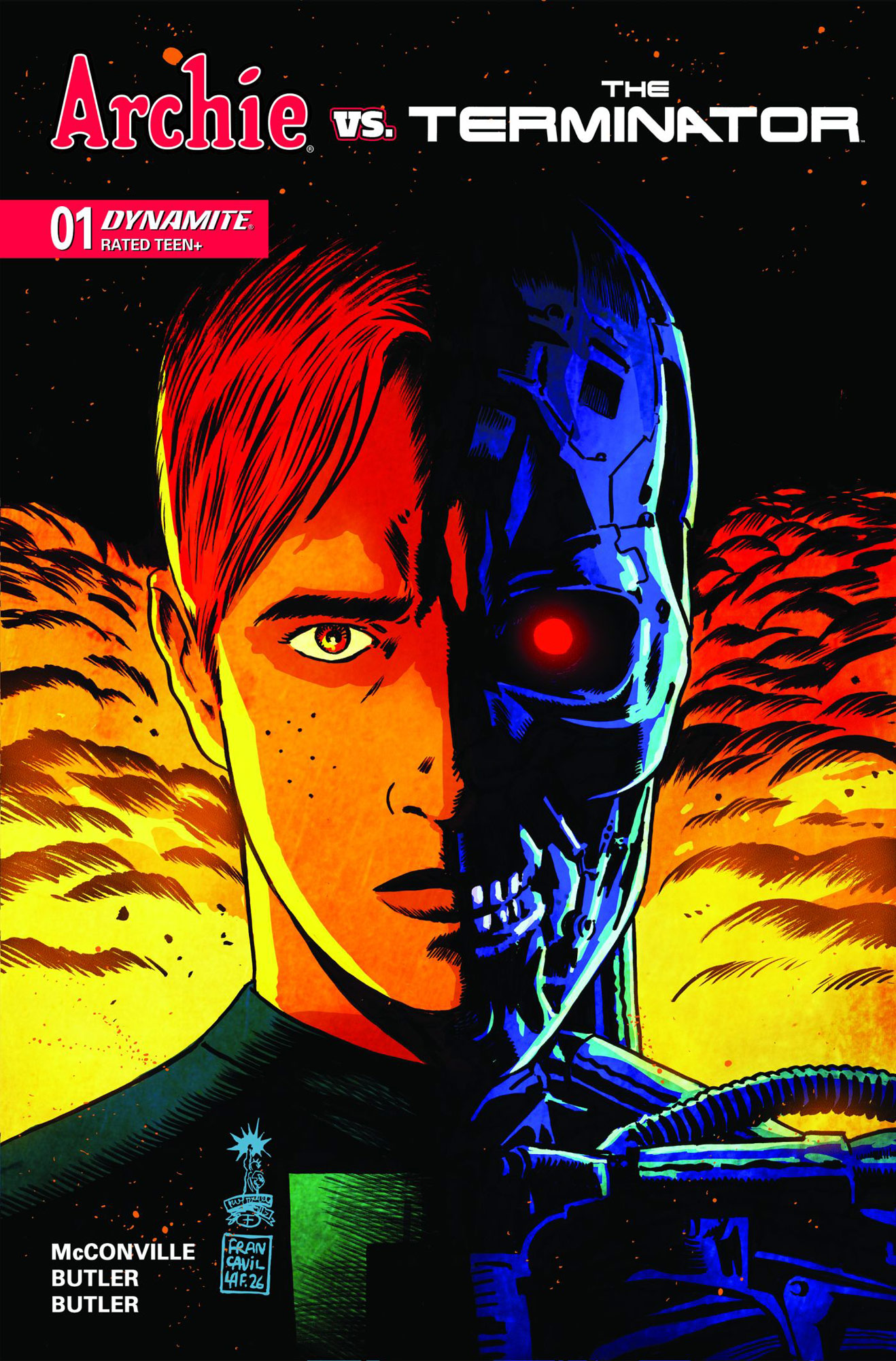 Archie vs. The Terminator #1 - A Cover by Francesco Francavilla