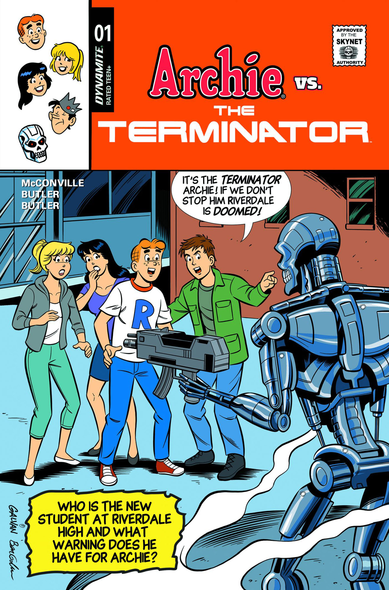 Archie vs. The Terminator #1 - D Cover by Bill Galvan