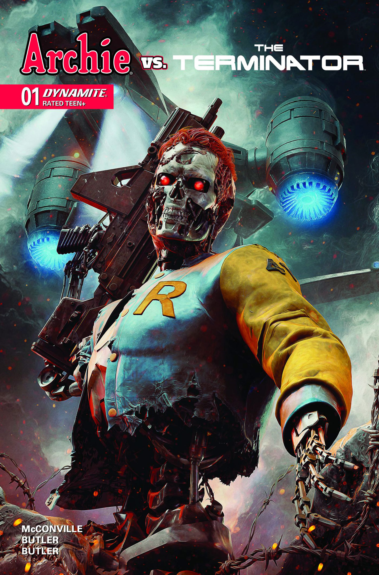 Archie vs. The Terminator #1 - B Cover by Björn Barends