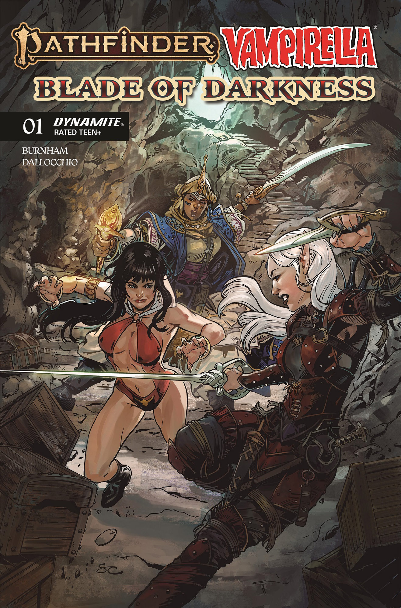 Pathfinder/Vampirella: Blade of Darkness #1 - Cover A by Steven Cummings