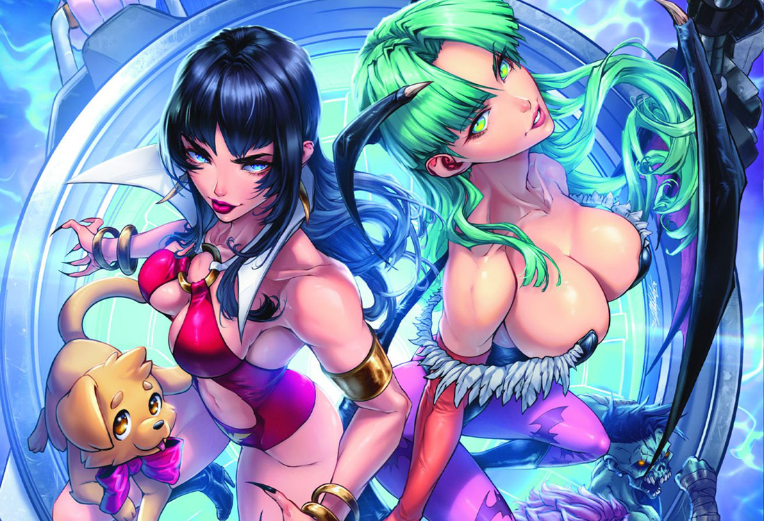 Vampirella Battles Darkstalkers' Morrigan in Long-Awaited Comic Book Crossover this Fall