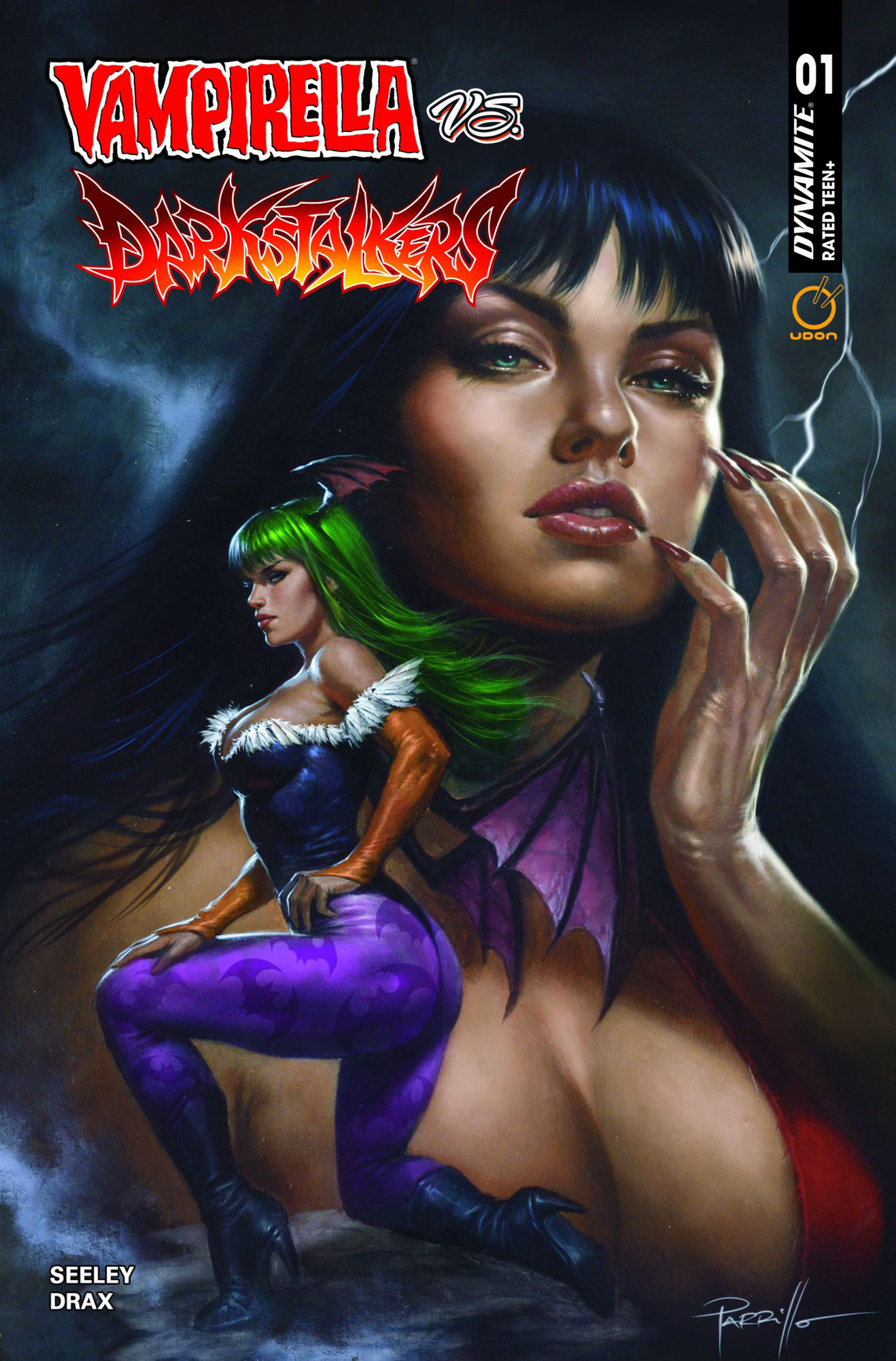 Vampirella vs. Darkstalkers #1 - Cover B by Lucio Parrillo