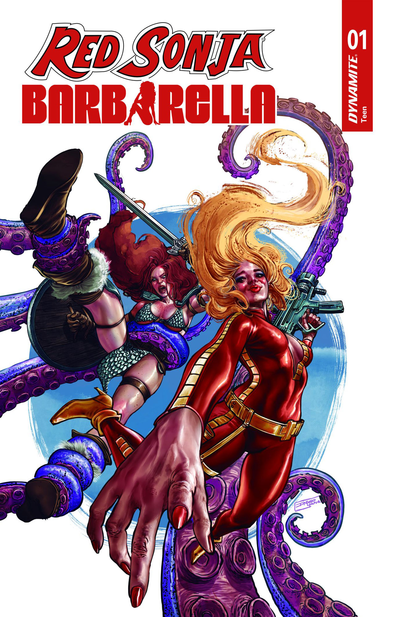 Red Sonja/Barbarella #1 - Cover by Diego Yapur