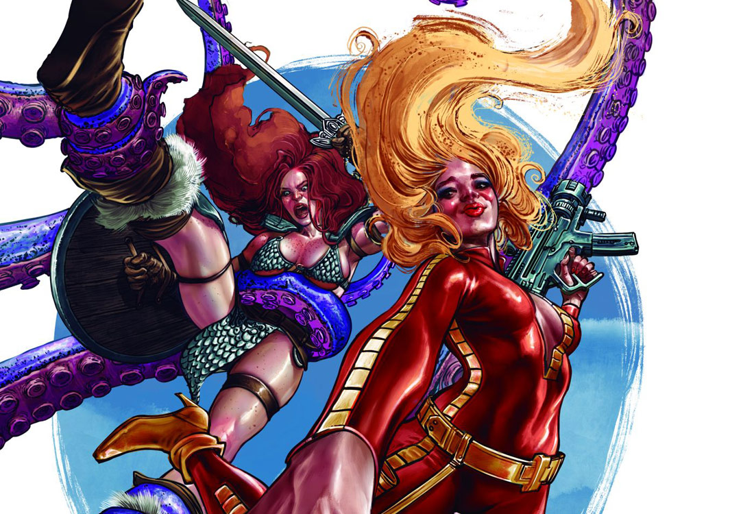Red Sonja and Barbarella Unite for the First Time in Historic Dynamite Comics Crossover this November